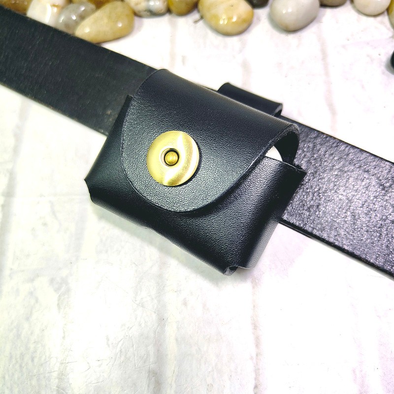 Saddle Bag Leather - Bluetooth Earphone Headset Case Leather Sheath