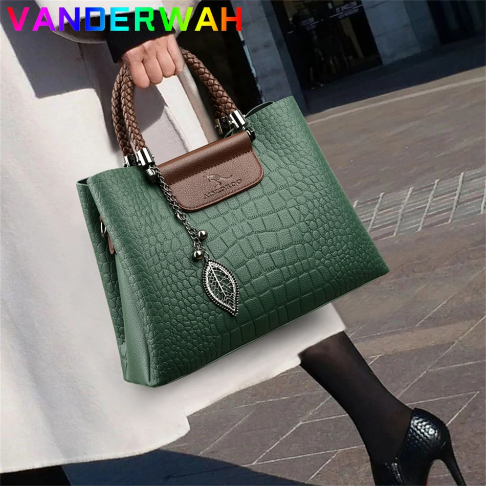 Women'S Kangaroo Bags - Genuine Brand Leather 3 Layers Alligator