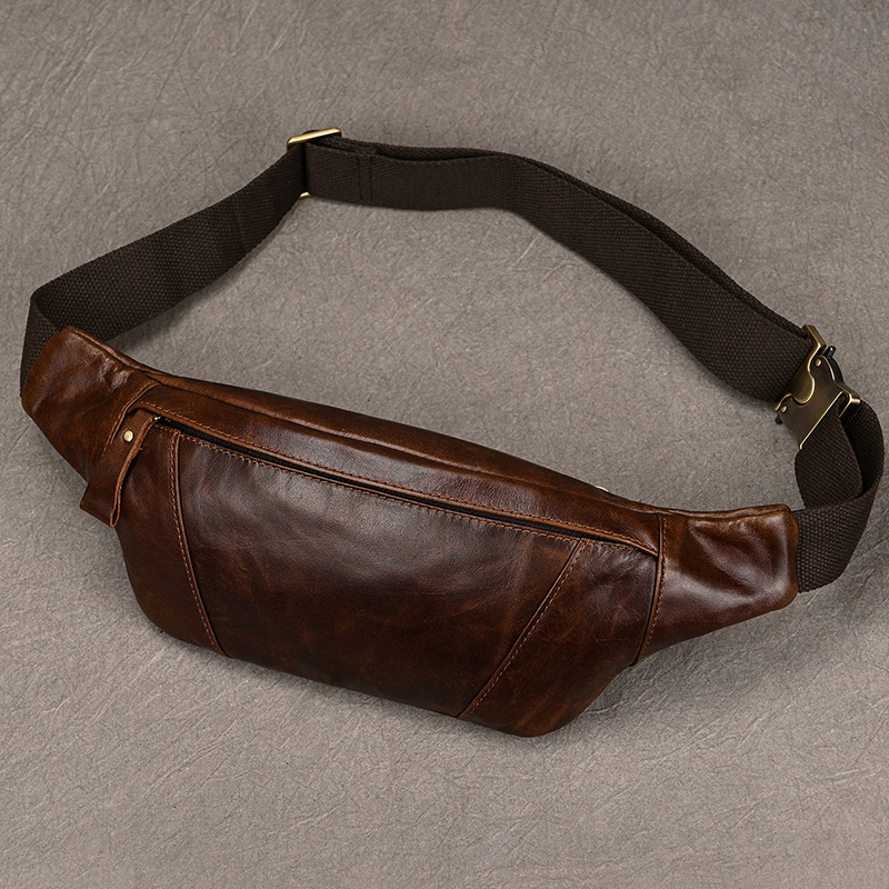 Saddle Bag Leather - Men's Leather Chest Bags Crossbody Shoulder