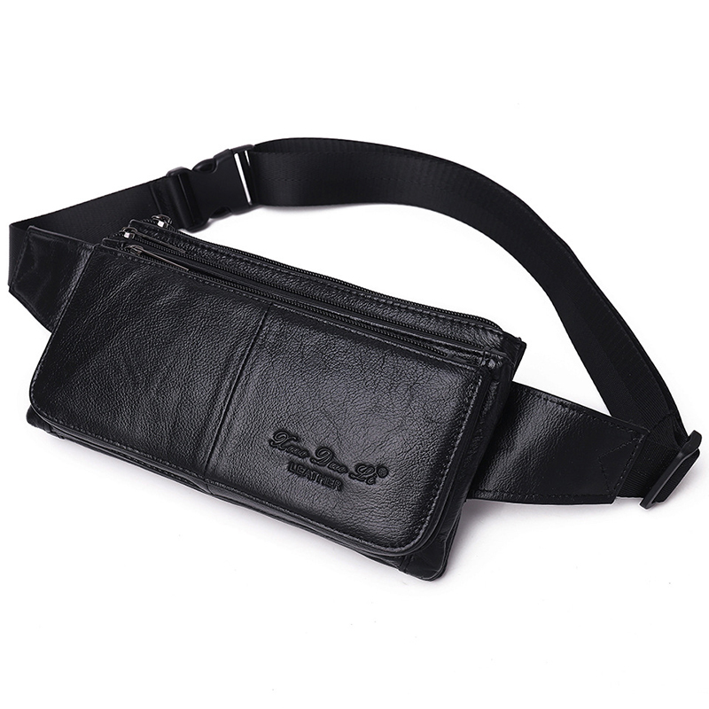 Saddle Bag Leather - Men Waist Fanny Pack Belt Hip
