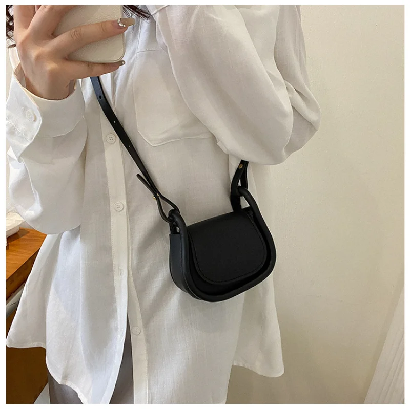 Saddle Bag Leather - Candy Color Fashion PU Leather Mini