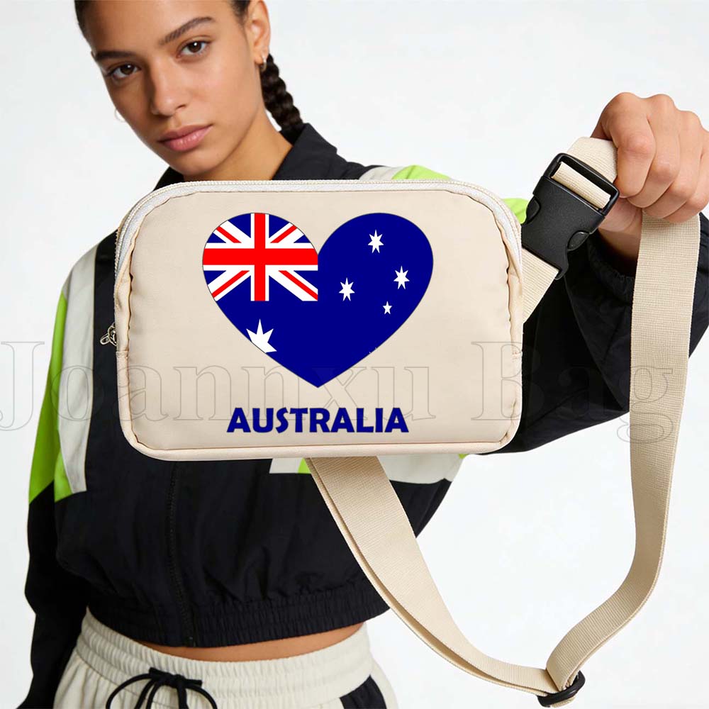 Women Bags Australia - Australia Flag Fanny Pack Sports Waist