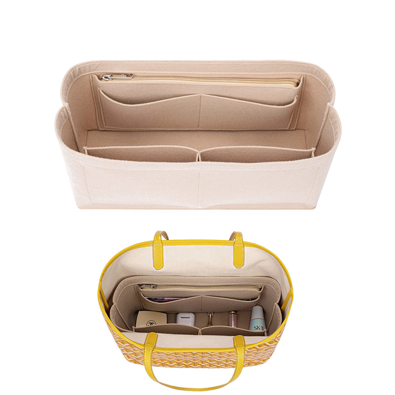 Women Bags Dior - Felt Insert Bag Cosmetic Organizer Insert