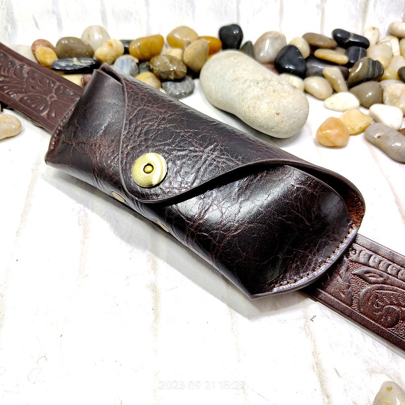 Saddle Bag Leather - Blongk Glasses Case Waist Bag Genuine