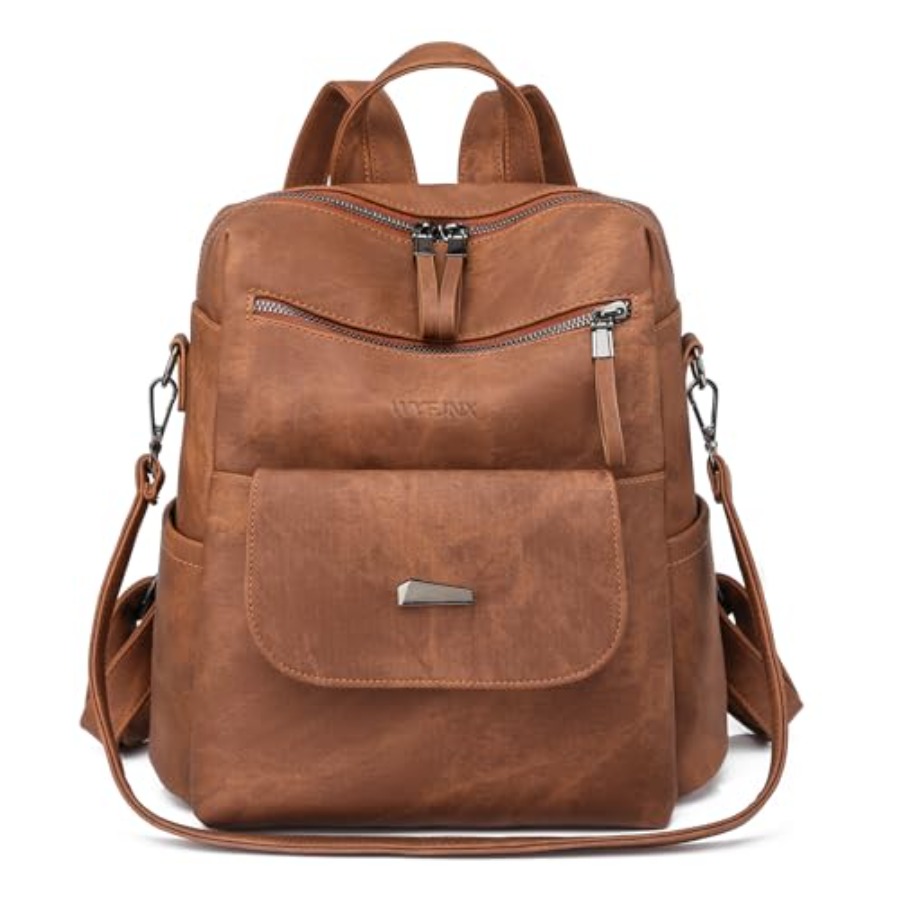 Women Bags Purses - PU Leather Backpack Purse for Women