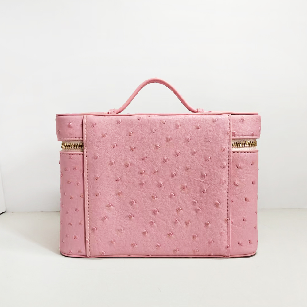 Luxury Ostrich Mock Women Make - Women Vanity Bags review and price