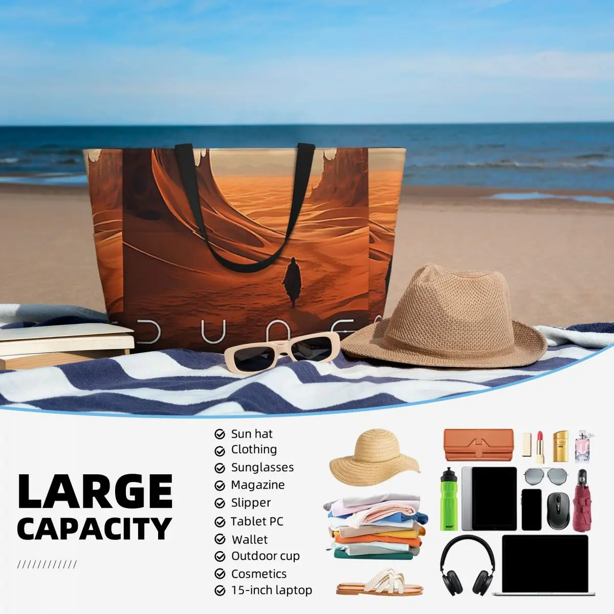 Dune 2020 Fan Art Beach Tote B - Women Bags Dune review and price