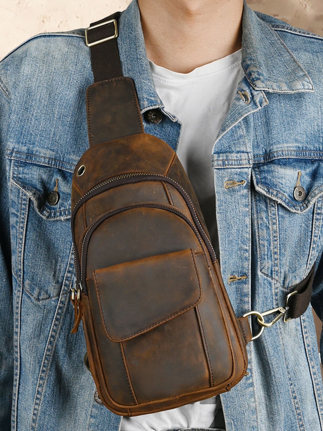 Designer Luxury Multifunction  - Saddle Bag Leather review and price