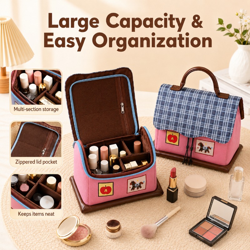 Cute Horse Makeup Bag Waterpro - Women Vanity Bags review and price