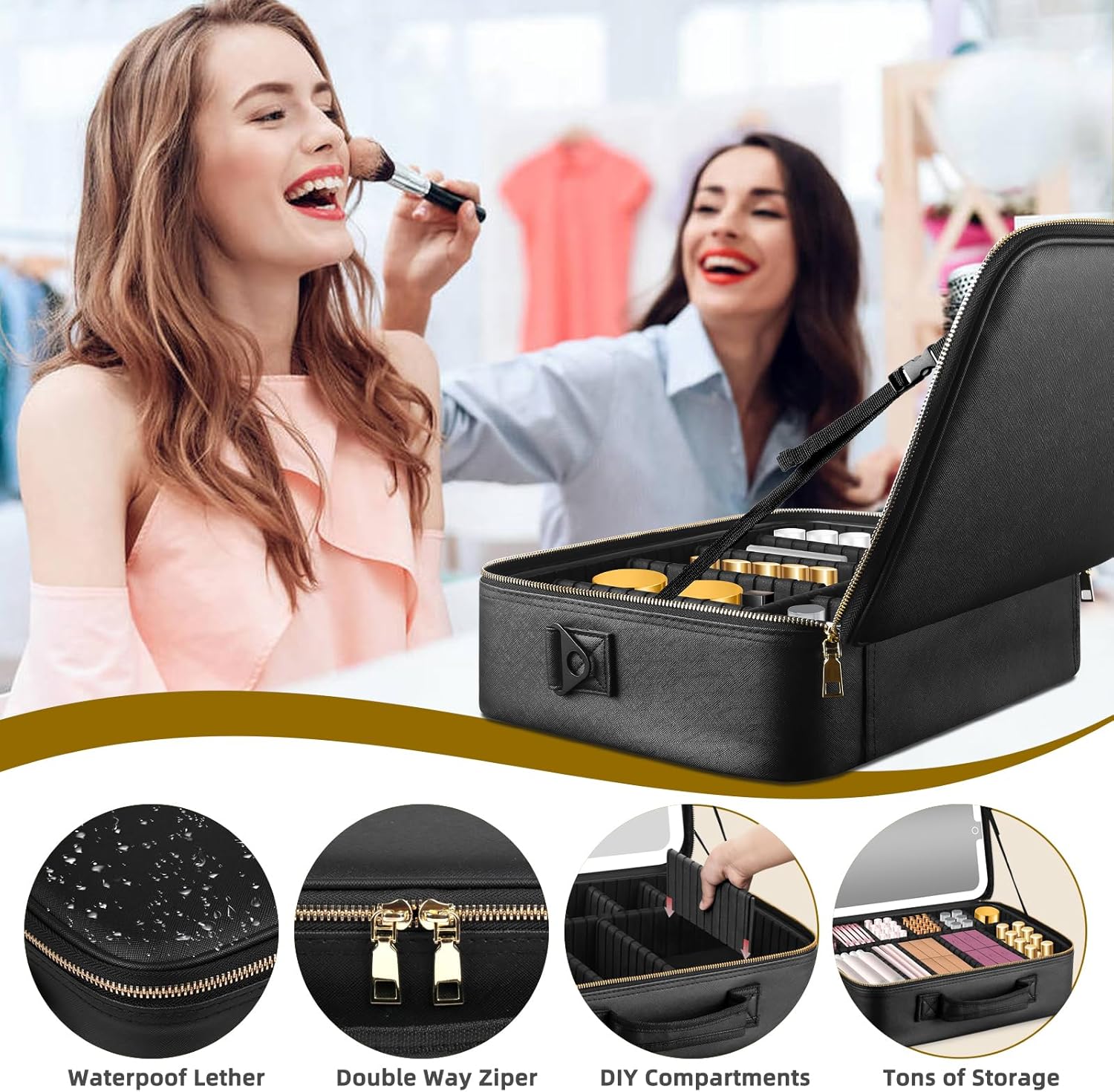 Portable Travel Makeup Bag Wit - Women Vanity Bags review and price