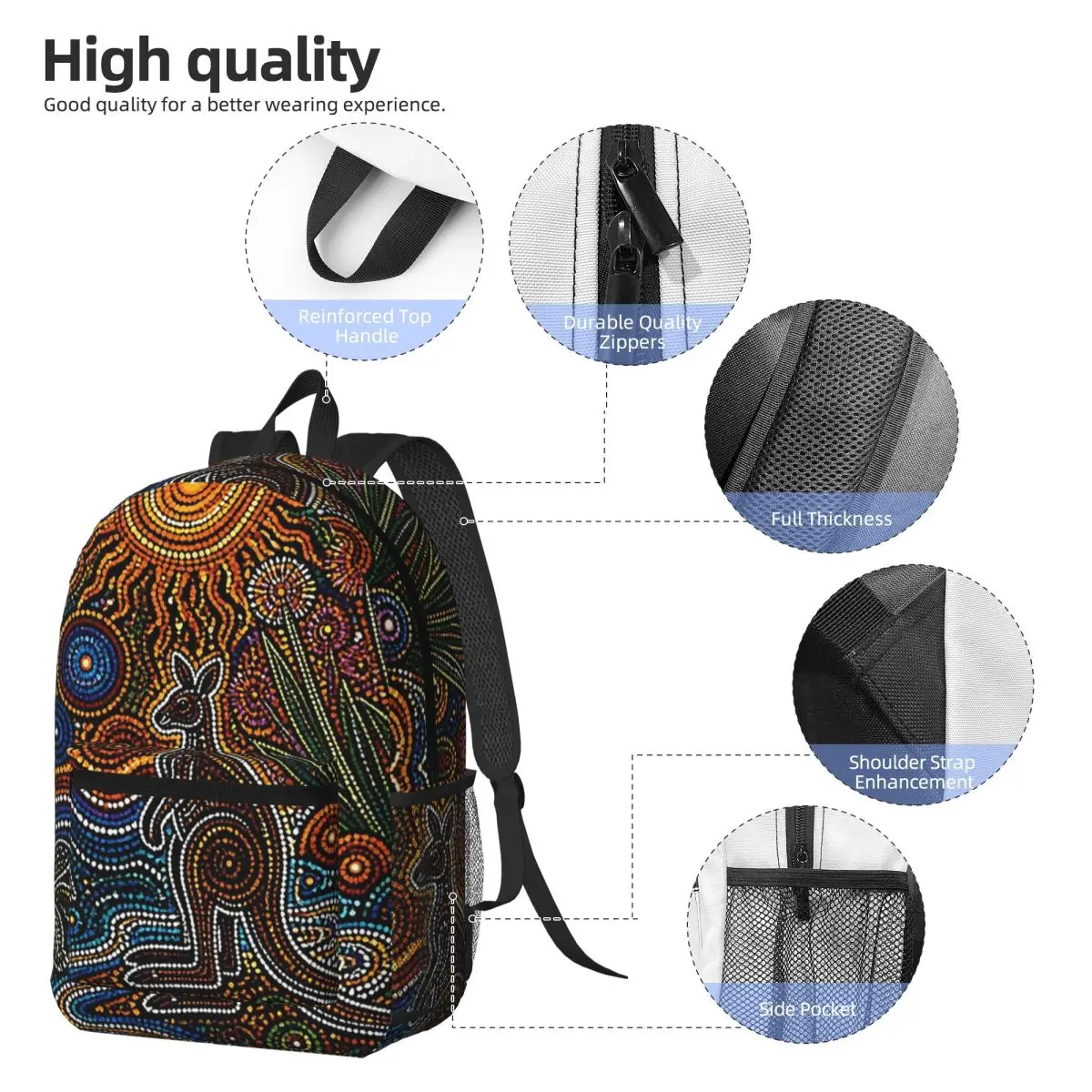 Aboriginal Kangaroo Abstract A - Women'S Kangaroo Bags review and price