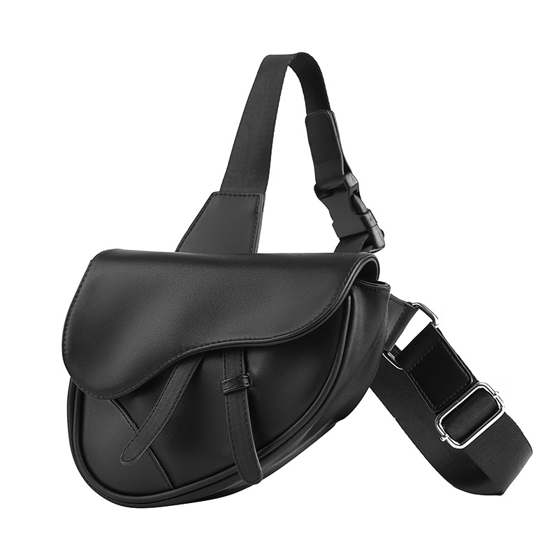 Men PU Male Breast Bag Casual  - Saddle Bag Leather review and price