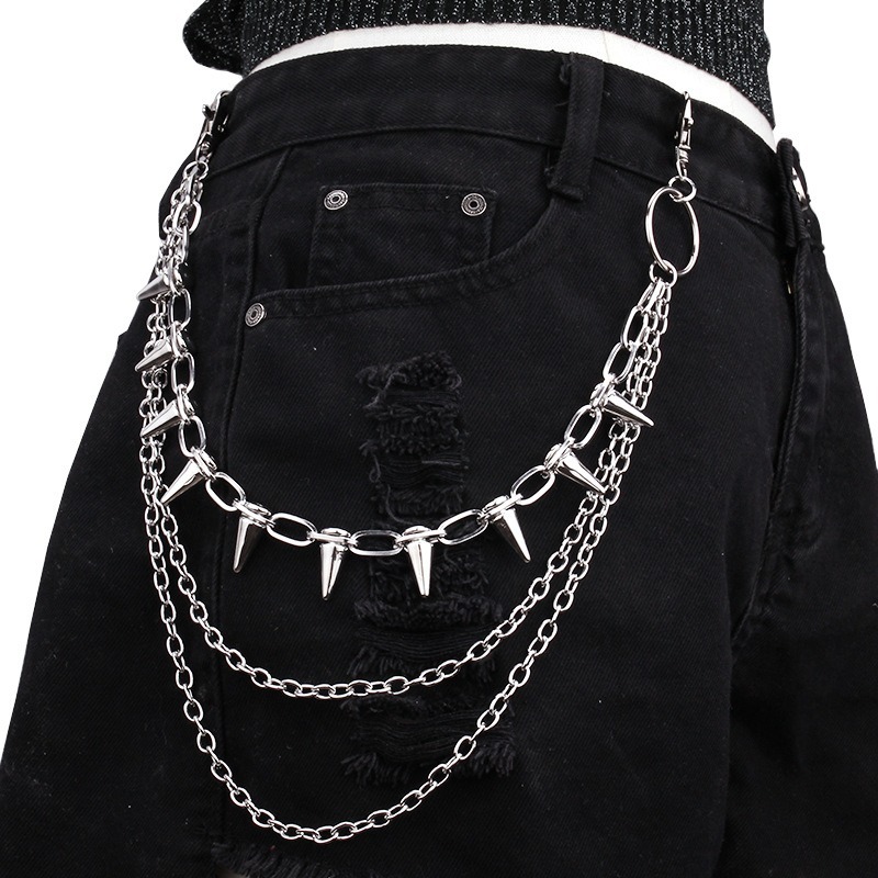 Hip Hop Punk Rock Metal Pants  - Women Bags With Wallet review and price