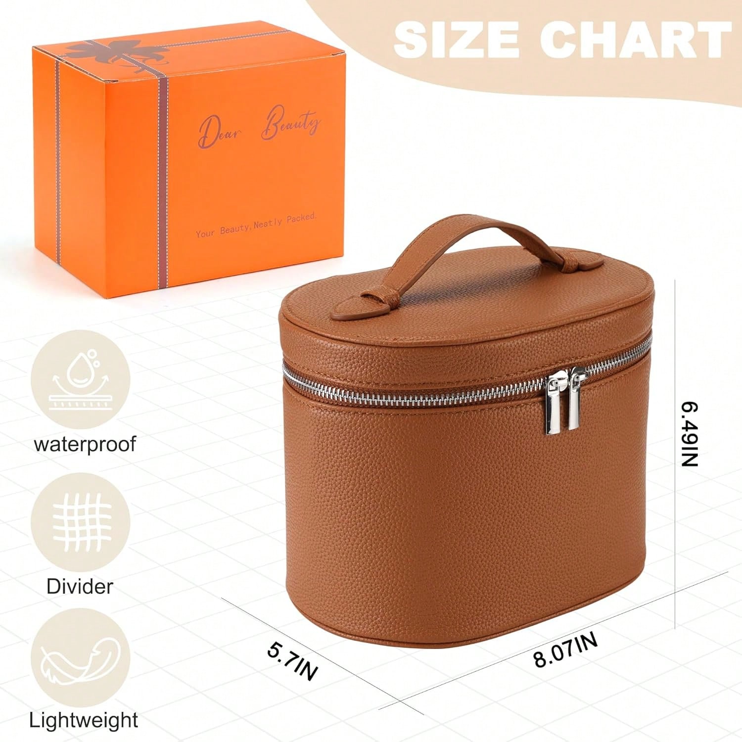 Travel Makeup Bag with Removab - Women Vanity Bags review and price