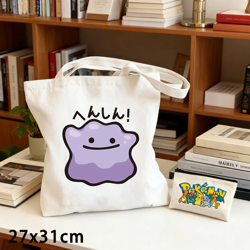 2PCS Pokemoned Canvas Bag and  - Women Bags Purses review and price