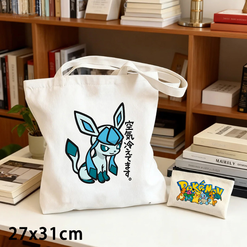 2PCS Pokemoned Canvas Bag and  - Women Bags Purses review and price