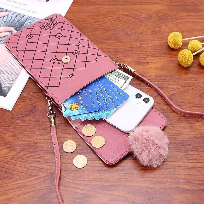 Cute Cartoon Pattern Touch-Scr - Women Bags With Wallet review and price