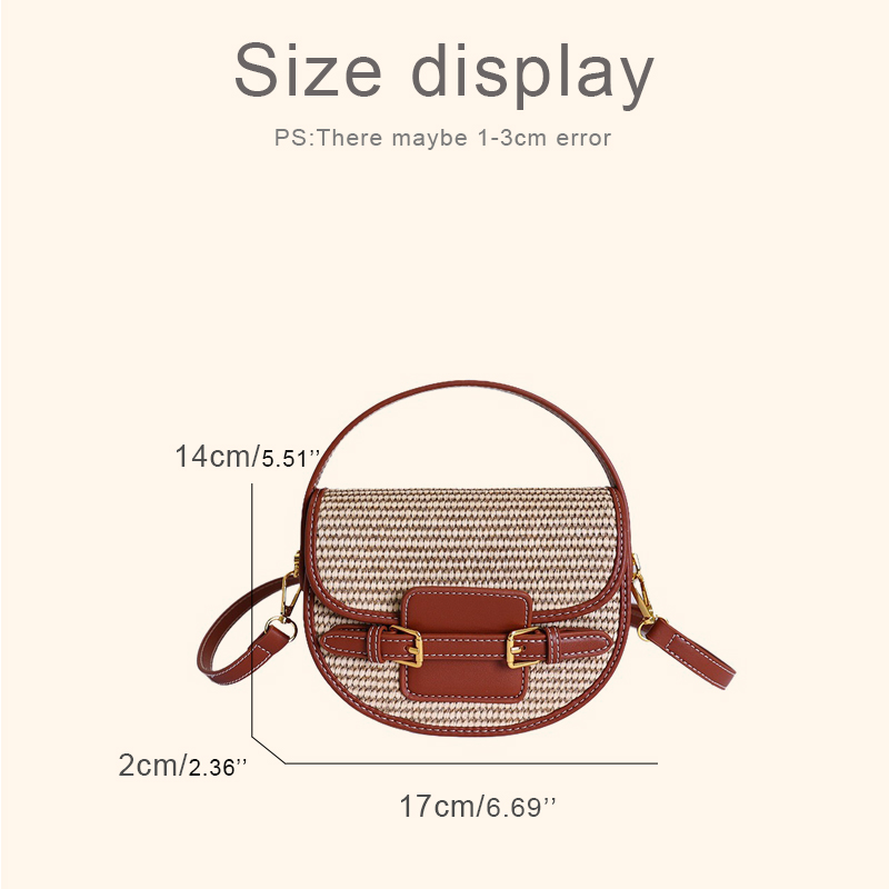 England Style Mini Straw Saddl - Saddle Bag Leather review and price