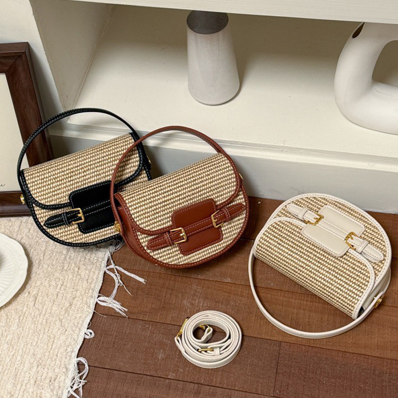 England Style Mini Straw Saddl - Saddle Bag Leather review and price