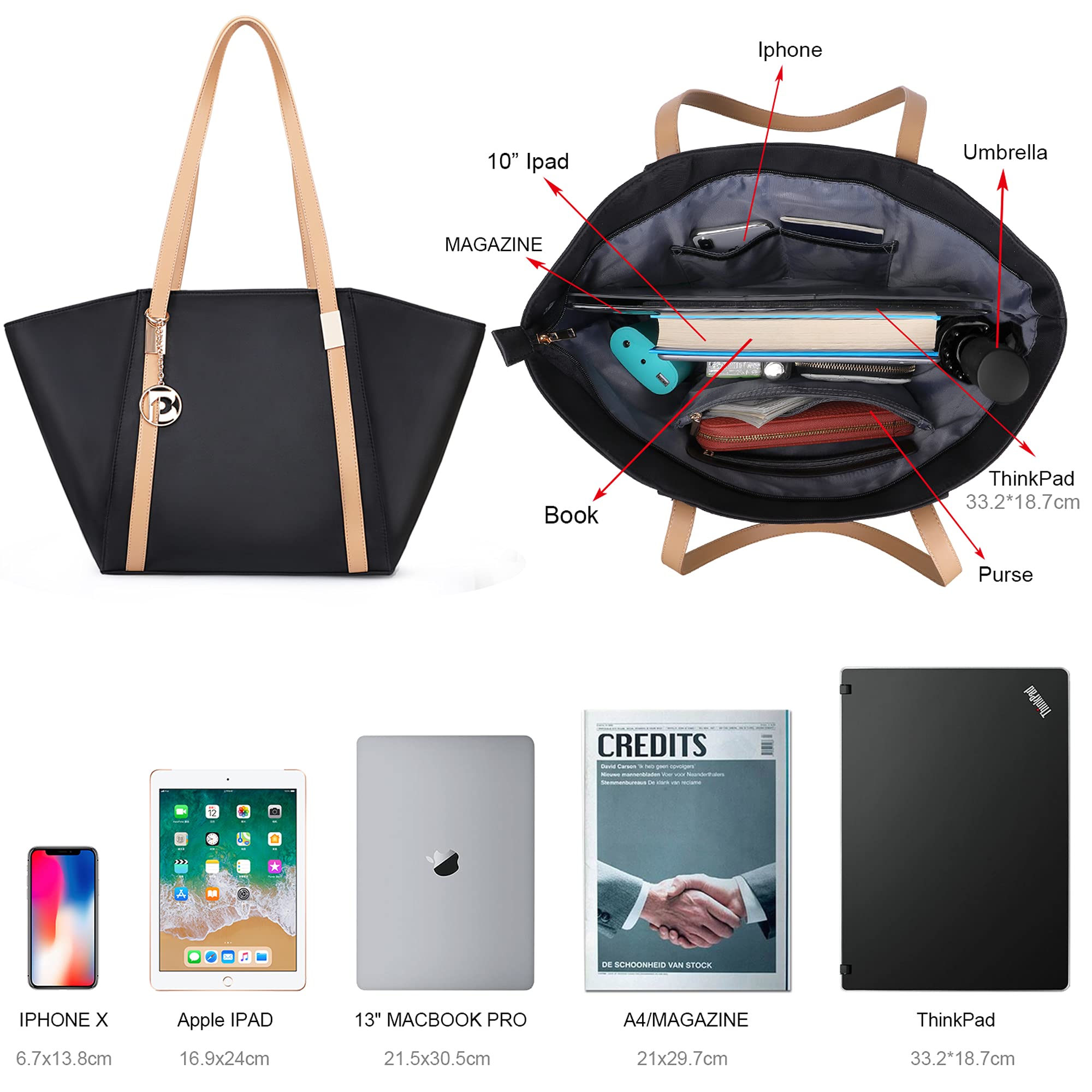 Pomelo Best Tote Bag with Zip  - Women'S Best Bags For Work review and price