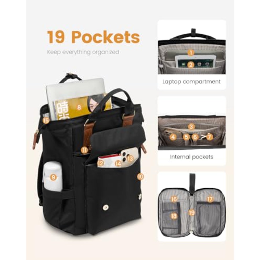 Laptop Backpack for Women, Tea - Women Bags Purses review and price